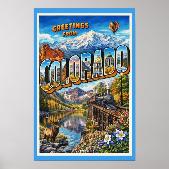Affiche Salutations du Colorado (Devant)