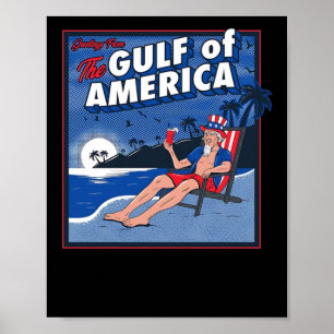 Affiche Salutations Du Golfe Des Etats-Unis
