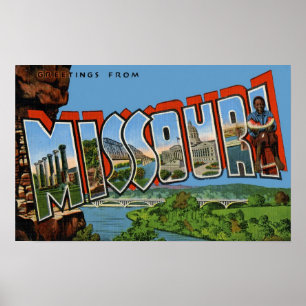 Affiche Salutations du Missouri