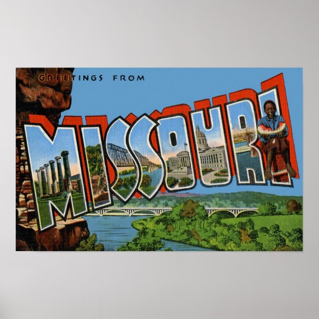 Affiche Salutations du Missouri (Devant)