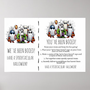 Affiche Salutations Fantomatiques Un Jeu Halloween Boo-It-