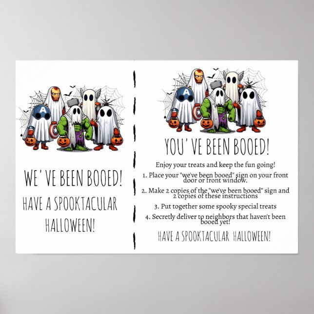 Affiche Salutations Ghoost Un Jeu D'Halloween Boo-It-Forwa (Devant)