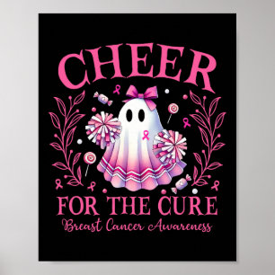 Affiche Salutations Pour Le Cure Pom-pom girl Cancer Du Se