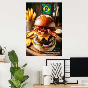 Affiche Salvador Samba Burger Sensation 24x36