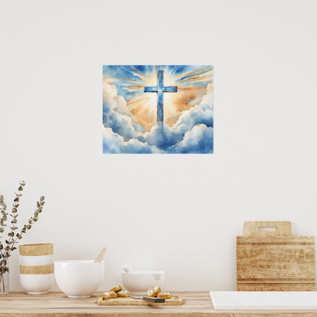 Affiche Salvation, Cross in the Clouds, (Cuisine)