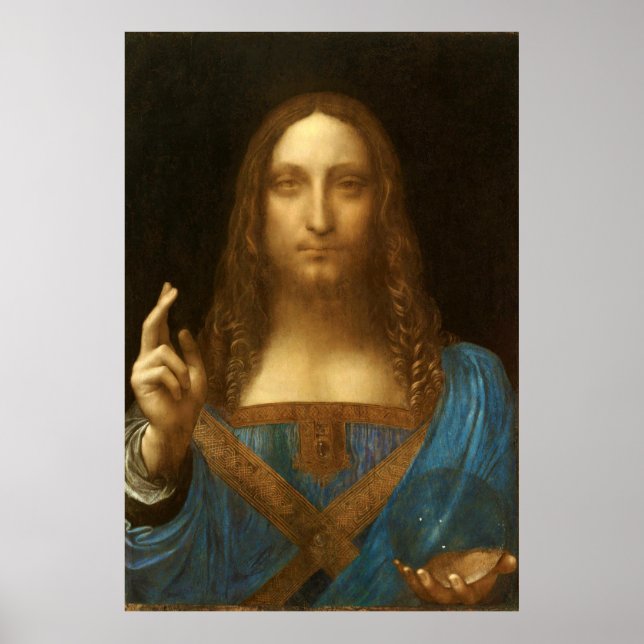 Affiche Salvator Mundi by Leonardo da Vinci (c1500) (Devant)