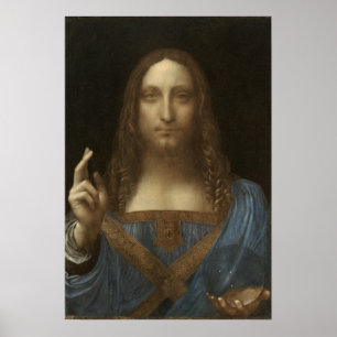 Affiche Salvator Mundi, Leonardo da Vinci, Classic Paintin