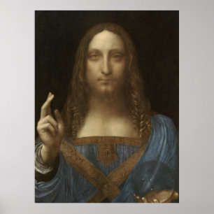 Affiche Salvator Mundi, Leonardo Da Vinci, Peinture Classi
