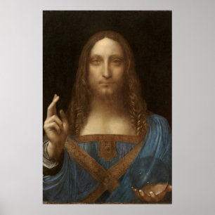 Affiche Salvator Mundi par Leonardo da Vinci