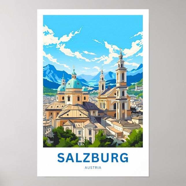 Affiche Salzbourg Autriche Imprimer (Devant)