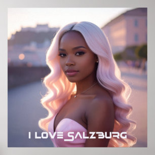 AFFICHE SALZBOURG - AUTRICHE - J'AIME SALZBOURG