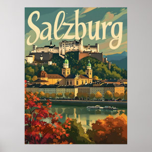 Affiche Salzbourg Vintage