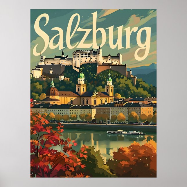 Affiche Salzbourg Vintage (Devant)