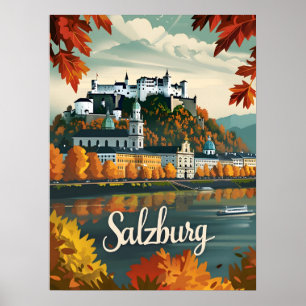 Affiche Salzbourg Vintage