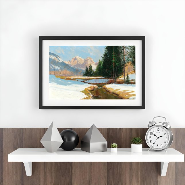 Affiche Salzburger Alps-View, (Créateur téléchargé)