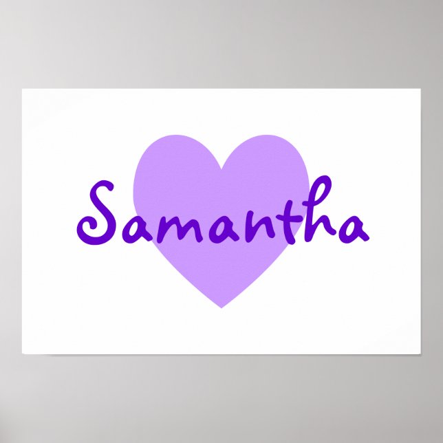 Affiche Samantha in Purple (Devant)