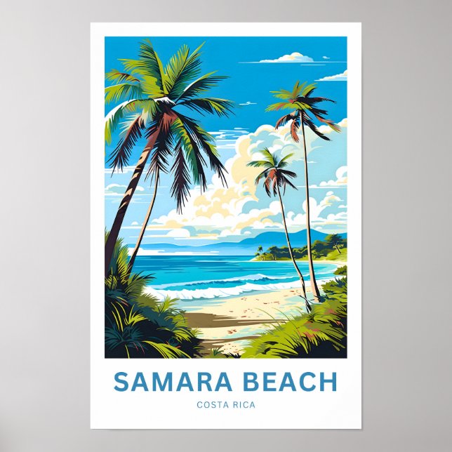 Affiche Samara Beach Costa Rica Imprimer voyage (Devant)