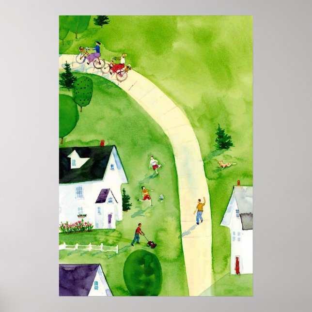 Affiche samedi après-midi aquarelle (Devant)