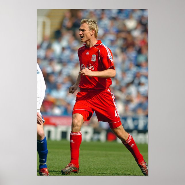 Affiche Sami Hyypia Jouer Pour Liverpool FC (Devant)