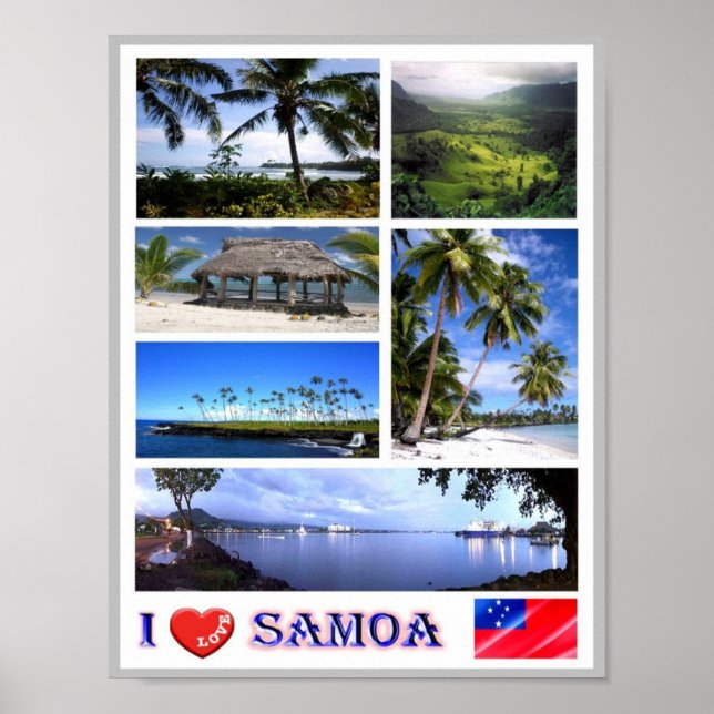 Affiche Samoa - I Love - (Devant)