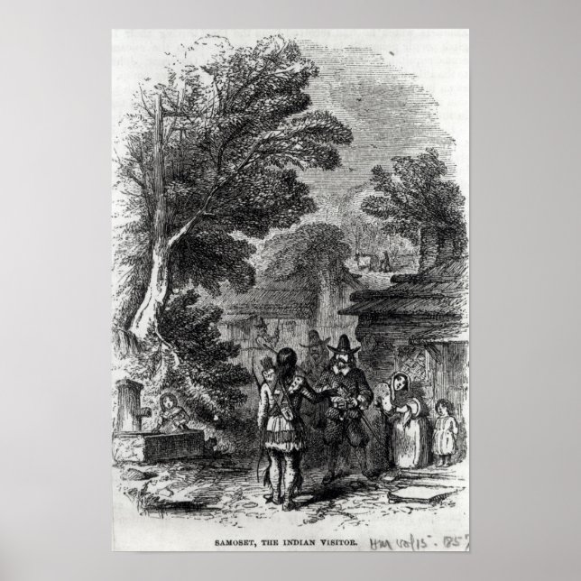 Affiche Samoset, le visiteur indien (Devant)