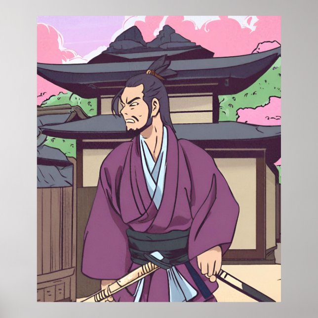 Affiche samouraï (Devant)