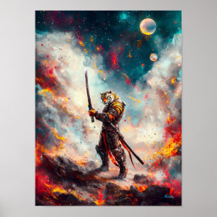 Affiche Samouraï Tigre Galactique – Maître de la Lame Cosm