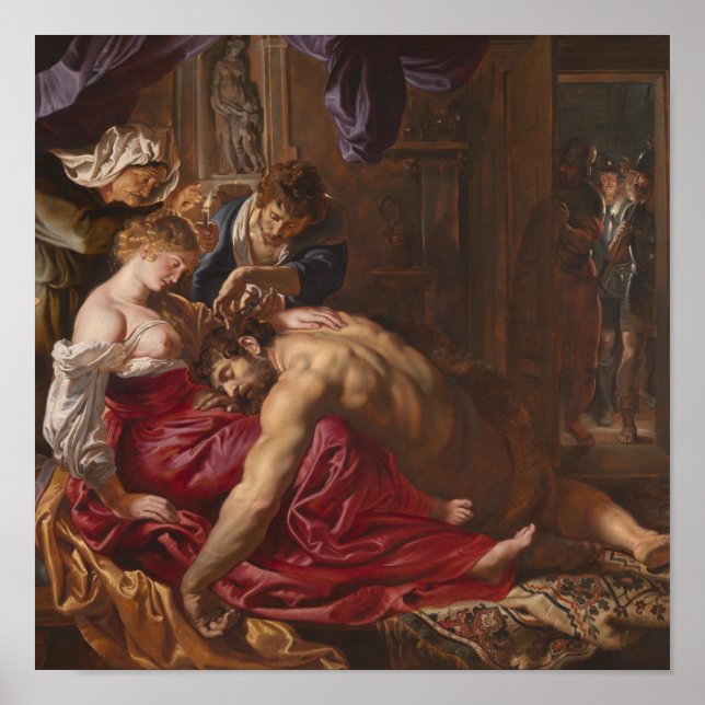 Affiche Samson et Delilah par Peter Paul Rubens (Devant)