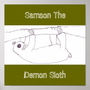 Affiche samson le démon paresseux