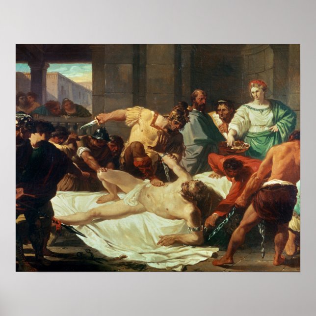 Affiche Samson trahi par Delilah (huile sur toile) (Devant)