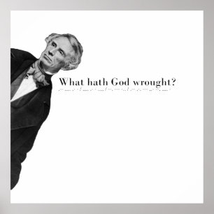 Affiche Samuel Morse et le premier message télégraphique