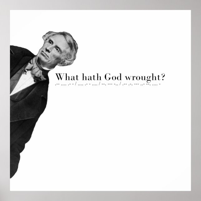 Affiche Samuel Morse et le premier message télégraphique (Devant)