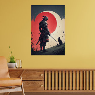 Affiche Samurai et chat : Veillée sur la lune
