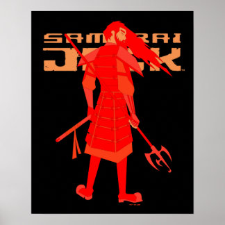 Affiche Samurai Jack Red Warrior Graphic