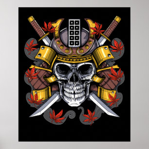 Affiche Samurai Skull