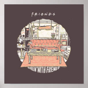 Affiche S'amuser avec FRIENDS™ Cartoon
