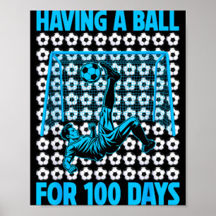 Affiche S'amuser pour les 100 jours d'école Amoureux de fo