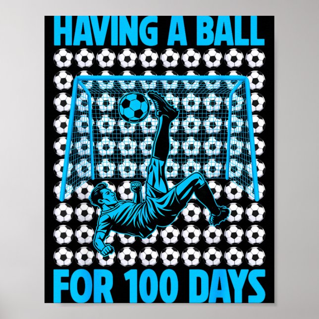 Affiche S'amuser pour les 100 jours d'école Amoureux de fo (Devant)