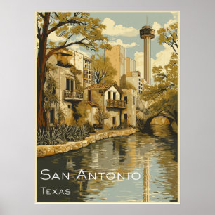 Affiche San Antonio Riverwalk