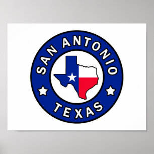Affiche San Antonio Texas