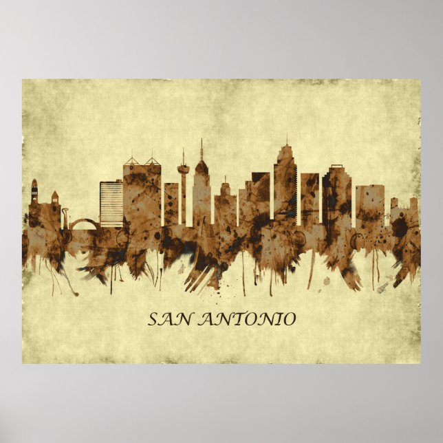 Affiche San Antonio Texas City (Devant)