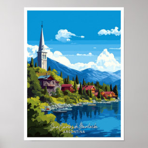 Affiche San Carlos de Bariloche Argentine Travel