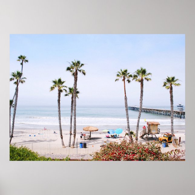 AFFICHE SAN CLEMENTE BEACH, CALIFORNIE, USA (Devant)