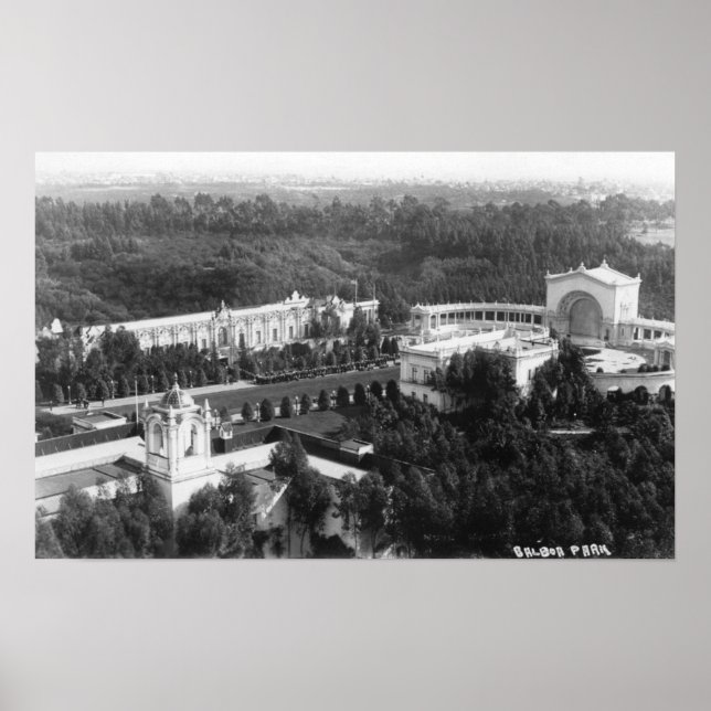 Affiche San Diego, CA Vue du parc Balboa Photographie (Devant)