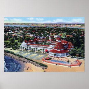 Affiche San Diego California Hotel Del Coronado