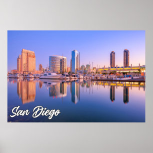 Affiche San Diego, Californie, États-Unis