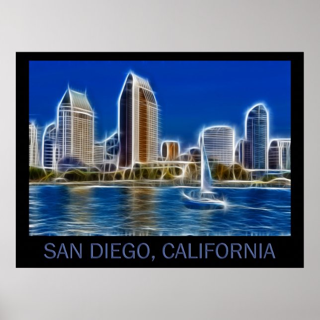 Affiche San Diego, Californie (États-Unis) (Devant)