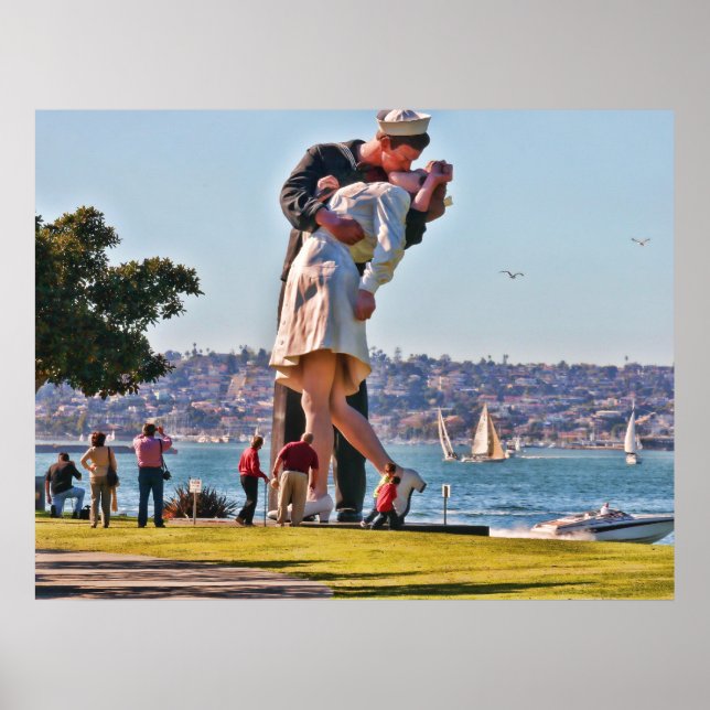 Affiche San Diego Kissing Couple (Devant)