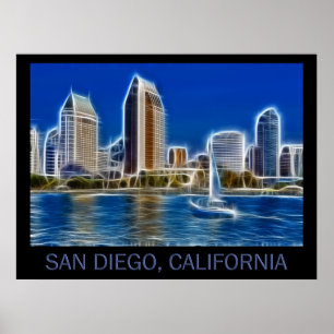 Affiche San Diego, la Californie (Etats-Unis)