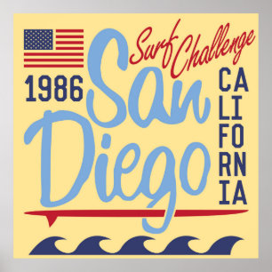 Affiche San Diego Surf Challenge 1986